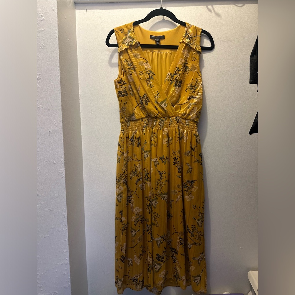 Maggy London Yellow Floral Dress